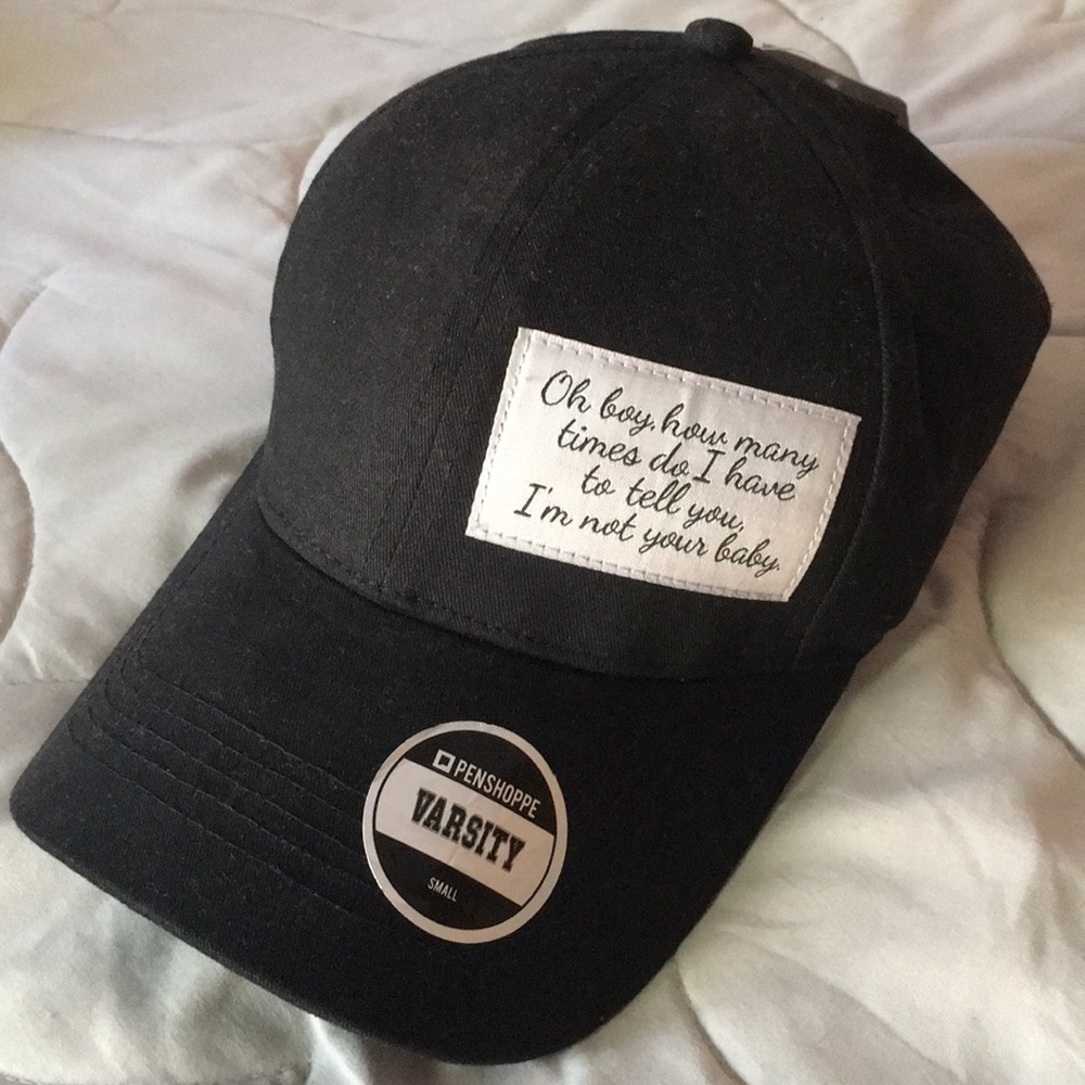 Penshoppe I’m Not Your Baby Varsity Cap NWT
